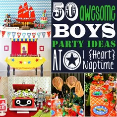 50 awesome boys party ideas at heart's no - naptime birthday bashes