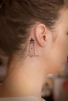 50 Best Small Travel Tattoos Ideas That Will Inspire Inner Wanderers Lighthouse Tattoo Meaning, Lighthouse Tattoos, Beach Inspired Tattoos, Small Beach Tattoos, Beach Tattoos, Virgo Constellation Tattoo, Lighthouse Tattoo, Beach Tattoo, Tattoos Skull