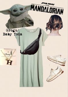 Disney Bounding In The Parks, Disney Plus Outfits, Mandalorian Bounding, Grogu Disney Outfit, Yoda Disneybound, Mandalorian Disneybound, Plus Size Disney Bounding, Plus Size Disney Outfits, Disneybounding Outfits