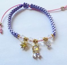 Bracelet of your favorite princess! Collect them all Adjustable Jubilee Charm Bracelet For Friendship, Cute Adjustable Crystal Bracelet For Friendship, Adjustable Purple Bracelets With Charms, Adjustable Crystal Bracelet With Charms, Charm Bracelets, Beauty Book, Jewelry Bracelets, Etsy Accessories, Charm Bracelet