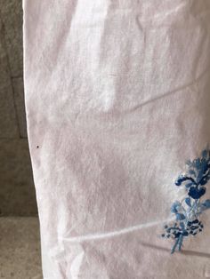 "Elegant dress and colourful hand-embroidery. Perfect for mexican wedddings, mexican parties, etc. In perfect conditions. Made in the 80's Colour: White, embroidery in different tones of blue Loose fit Fits size Small Measurements taken flat: Armpit to armpit 21\" Width 24 1/2\" Shoulder to bottom hem 42 1/2\" It only has a small black stain, barely noticeable, shown in the last photo" Bohemian Embroidered Cotton Dress For Wedding, Bohemian Cotton Embroidered Dress For Wedding, Bohemian Embroidered Cotton Wedding Dress, Bohemian Cotton Embroidered Wedding Dress, Cotton Wedding Dress With Floral Embroidery, Wedding Cotton Dress With Floral Embroidery, Oaxaca Dress, Mexican Baby Girl, Mexican Parties