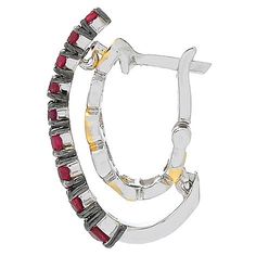 Gems en Vogue
18K Gold Accented
1.82ctw Round
Ruby 1"
Hoop Earrings Diamond Gemstone Hoop Earrings, Gemstone Huggie Earrings For Anniversary, Fine Jewelry White Gold Hoop Earrings With Gemstone, Silver Gemstone Hoop Earrings Fine Jewelry, Silver Hoop Earrings With Gemstones In Fine Jewelry Style, White Gold Gemstone Hoop Earrings, White Gold Hoop Earrings With Gemstones, Formal Silver Gemstone Hoop Earrings, Vogue Jewelry