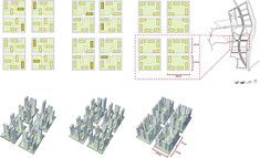 an architectural drawing shows the various sections of a building, and how they are arranged