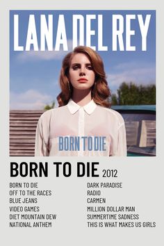 lana delleyy born to die tour poster