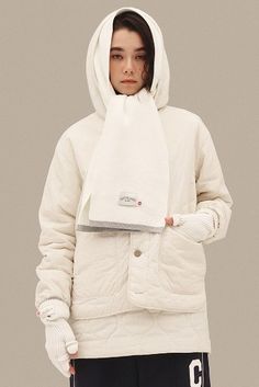 KOODING carries the latest Covernat puffer. KOODING is the global leading shopping website in providing authentic Korean fashion, beauty and lifestyle items, including clothing, cosmetics, shoes, accessories, and bags in affordable, fast, easy, and safe way. Winter White Cotton Outerwear For Cold Weather, Casual Winter White Outerwear With Ribbed Cuffs, Sporty Cream Cotton Outerwear, Cream Cotton Outerwear For Cold Weather, Casual Winter White Nylon Outerwear, Functional Fall Outerwear In Winter White, White Casual Outerwear For Outdoor Activities, Casual White Outerwear For Outdoor Activities, Functional Cotton Outerwear With Ribbed Cuffs