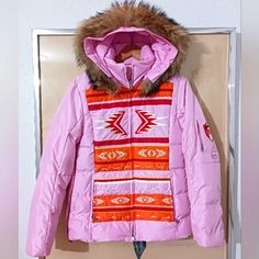 Bogner Isla Dp Pink Ski Jacket Size Eu 34 Us Size 4( M) Used Once In Excellent Condition. 20" Armpit To Armpit 18" Waist 25" Length Back Pink Long Sleeve Outerwear For Ski Season, Pink Outerwear For Winter Sports, Pink Ski Jacket, Jacket Puffer, Ski Jacket, Pink Rose, Skiing, Puffer, Jackets & Coats