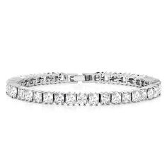 PRICES MAY VARY. VIBRANT- Princess Cubic Zirconias CZ makes this bracelet beautiful and romantic all at once! This bracelet is a truly outstanding piece that belongs in every jewelry collection. CARAT TOTAL WEIGHT - 15.00 CT; Princess Cubic Zirconias CZ. 7 Inch Tennis Bracelet MESMERIZING DESIGN - Simple And Sophisticated; Perfect for any occasion + It makes a Great Gift!! Quality is excellent It feels nice, solid and smooth. This design is simple, classic, elegant, fit for any occasion as daily Formal Cubic Zirconia Tennis Bracelet With Princess Cut, Formal Cubic Zirconia Princess Cut Bracelets, Formal Princess Cut Cubic Zirconia Tennis Bracelet, Formal Princess Cut Cubic Zirconia Bracelets, Classic White Cubic Zirconia Bracelet, Classic White Cubic Zirconia Crystal Bracelet, White Cubic Zirconia Tennis Bracelet With Sparkling Stones, White Crystal Tennis Bracelet For Anniversary, Anniversary White Crystal Tennis Bracelet