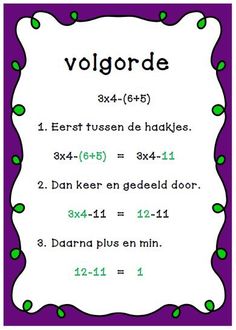 a purple and green sign with the words volgoorde in spanish on it