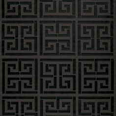 an abstract black and white pattern with interlocked squares in the shape of rectangles