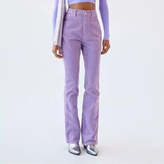 Help Me Find These Purple Corduroys! Size 24 Pleeeeeease. They Were Sold At Urban Outfitters. Wrangler Jeans Womens, Wrangler Jeans Women's, Ultra Low Rise Jeans, Velvet Bell Bottoms, Cargo Work Pants, Riding Jeans, Wrangler Pants, Corduroy Pants Women, Vintage Wrangler Jeans