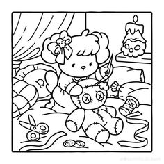 Mom Coloring Pages, Blank Coloring Pages, Doodle Books, Bear Coloring Pages, Adult Coloring Designs, Detailed Coloring Pages, Doodle Coloring, Printable Coloring Book, Easy Coloring Pages