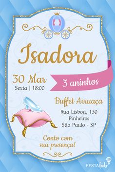 a flyer for a princess party with an image of a tiara on the front