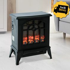 Electric Freestanding Fireplace Heater Black Stove w/ LED Flame Effect Charcoal
#ad Fireplace Heat Exchanger, Black Electric Fireplace, Garage Conversion Ideas, Dimplex Electric Fireplace, Fireplace Blower, Indoor Electric Fireplace, Small Heater, Fireplace Heat, Diy Outdoor Fireplace