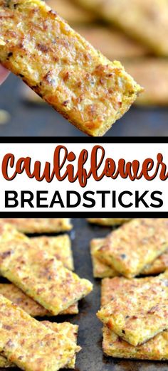 this is an easy recipe for cauliflower breadsticks that you can make at home