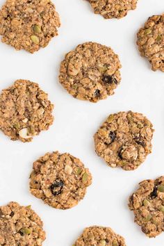 cookies and zucchini on a marble counter top