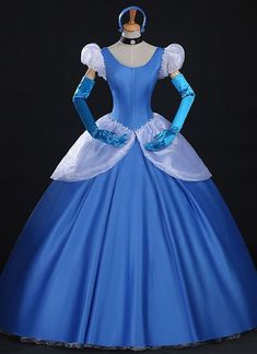 Adult Blue Disney Cinderella Cosplay Costume Women Princess Cinderella Cosplay Dress Cinderella Fairy Godmother Costume, Cinderella Costume Adult, Princess Dresses For Adults, Fairy Godmother Costume, Merida Dress, Cinderella Fairy Godmother, Cinderella Cosplay