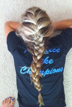 braid Hair Stylies, Long Blonde, Long Blonde Hair, French Braid, Hair Envy, Aesthetic Hair, Messy Hairstyles, Hair Dos, Cute Hair