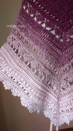 Pink Crochet Lace Shawl In Bohemian Style, Pink Bohemian Shawl With Crochet Lace, Bohemian Pink Shawl With Crochet Lace, Bohemian Crochet Shawl As A Gift, Pink Crochet Shawl, Bohemian Hand Knitted Lace Shawl, Halloween Invites, Knitting Gifts, Crochet Lace Shawl