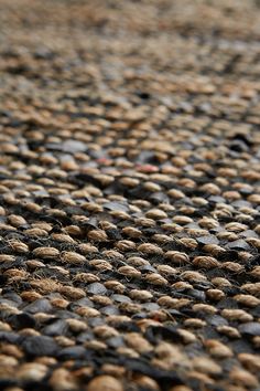 the carpet is made up of small rocks