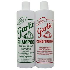 Nutrine Garlic Shampoo & Conditioner Unscented 16 Fl. Oz Duo for Hair Loss Garlic Shampoo, Hair Regrowth Women, Grow Thicker Hair, Baking Soda Benefits, Spanish Garden, Baking Soda Shampoo, Grow Long Hair, Lost Hair, Hair Remedies