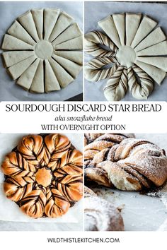 sourdough disard star bread with overnight option and instructions to make it