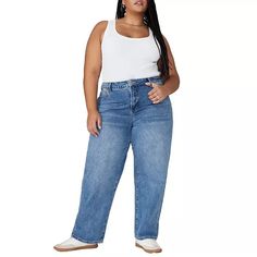 ELOQUII Plus Size The Loose Jean - Macy's 90s Street Style, Plus Jeans, Loose Fit Jeans, Loose Jeans, Plus Size Jeans, Jeans Fit, Loose Fitting, Pick Up, In Store