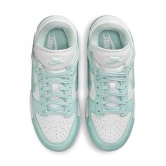 (WMNS) Nike Dunk Low Twist 'Jade Ice' DZ2794-101 (Skate/Low Top/Women's/Breathable/Wear-resistant) Nike Dunk Low Twist, Preppy Shoes, Pretty Shoes Sneakers, Nike Models, Womens Air Jordans, Cute Nike Shoes, Cute Nikes, Red Nike, White Jade