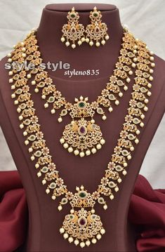 Elegant Statement Necklace, Ruby Diamond Necklace, Extraordinary Jewelry, American Diamond Necklaces, Gold Rings Fashion, Crystal Bead Necklace, Cubic Zirconia Jewelry, Indian Wedding Jewelry, Red Diamond