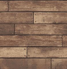 wood paneled wallpaper in brown and beige tones, with the wooden planks on each side