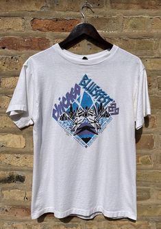 very cool Vintage Chicago Blues Fest 1989 Men's Large T-Shirt Great condition, no blemishes Blue Band Merch T-shirt With Logo Print, Blue Hip Hop T-shirt With Screen Print, Blue Urban T-shirt For Fan Merchandise, Urban Blue T-shirt For Fan Merchandise, Blue Band Merch T-shirt With Logo, Urban Style Blue T-shirt With Screen Print, 90s Blue Logo Print T-shirt, Vintage Blue T-shirt For Streetwear, Blues Festival