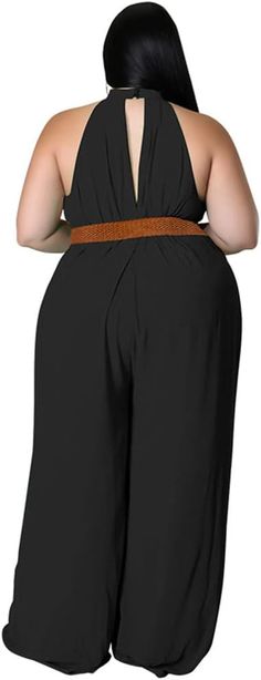 Elevate your style with our Plus Size Belted Halter Sleeveless Jumpsuit! Featuring a flattering halter neckline and belted waist, this jumpsuit is designed to enhance your curves. The sleeveless design keeps you cool and comfortable, while the included belt adds a touch of sophistication. Perfect for any occasion, feel confident and stylish in our jumpsuit! 93% Polyester 7% Spandex Machine Wash Brand Size Dress Bust Waist Hip XS 0-2 31-32.5'' 23-24'' 31-34" S 4--6 33-35'' 25-26'' 35-37" M 8--10 Sleeveless Belted Jumpsuits And Rompers, Belted Strapless Sleeveless Jumpsuit, Belted Strapless Jumpsuit, Chic Strapless Sleeveless Jumpsuit With Elastic Waistband, Casual Strapless Sleeveless Jumpsuit With Tie Waist, Stretch Jumpsuit, Plus Size Belts, Shirt Jacket Men, Plus Size White