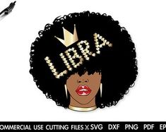 an afro girl with a crown on her head and the words lora spelled in gold