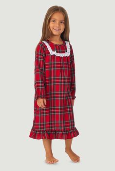 Just like Mommy except a bit cuter! Lanz for little girls. Perfect Holiday nightgown to build the holiday excitement. Made with a soft twill, rich yarndye plaid and eyelet laces. Available as Toddler and Girls sizing as well as the whole family. Style Number: CL5316842-644 Length: 27 inches Fabric: 100% Poly Twill Imported Red Holiday Sleepwear For Sleepover, Red Holiday Sleepwear For Sleepovers, Cute Red Christmas Sleepwear, Toddler Nightgown, Maternity Sewing Patterns, Maternity Sewing, Christmas Nightgowns, Princess Christmas, Christmas Pajamas Kids