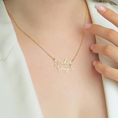 Multiple Name Necklace, Family Name Necklace,Personalized Children Name Necklace for Mom,2 Names Necklace, Mothers Day Gifts for Mom Grandma 💕 H O W * TO * O R D E R Step 1 : Choose the color: Gold, Rose Gold, Silver Step 2 : Choose necklace length: 14" to 24" available Step 3 : Add your personalization: Simply use the 'PERSONALIZATION BOX' to let us know the NAME and FONT NUMBER that you would like. 💕 DETAILS, MATERIAL & FINISH Yellow Gold, Rose Gold, ALL OUR PRODUCTS HAVE 925 SETTING STAMP A Necklace Family, Names Necklace, Font Number, Necklace For Mom, Numbers Font, Mothers Day Gifts, Mom And Grandma, Necklace Personalized, Personalized Christmas Gifts