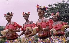 the women are dressed in colorful costumes