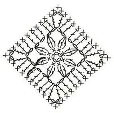 a black and white drawing of an intricate design