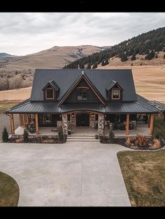 Western Farmhouse, Barn Houses, Gorgeous Houses, Log House