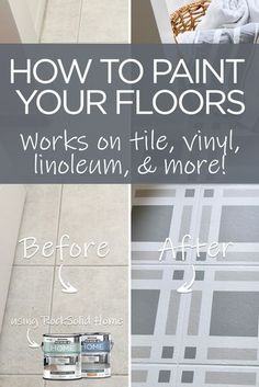 how to paint your floors works on tile, vinyl, linoleum and more