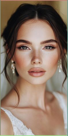 Wedding Makeup With Pearls, Vintage Wedding Makeup Looks, Romantic Wedding Makeup Bridal, Wedding Makeup Romantic, Vintage Bridal Makeup, Wedding Makeup Vintage, Wedding Makeup Ideas, Iran Pictures