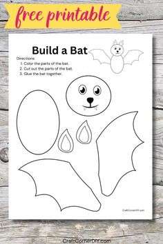 bat craft Bats Arts And Crafts For Kids, Bat Crafts For Kindergarten, Bat Art For Preschool, Preschool Halloween Crafts Free Printable, Halloween Hat Craft For Kids, Halloween Craft Printables Free, Bat Activity Preschool, Bat Craft For Preschool