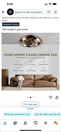 the homepage for an app that is showing furniture and lighting items in different colors