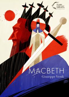 Posters for Teatro Comunale di Bologna 2024 на Behance Macbeth Poster, Theatre Illustration, Poster Grafico, Poster Graphic Design, Play Poster, English Posters, Book Cover Design Inspiration, Film Poster Design, Simple Poster