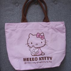 Bag Is Actually Never Used And Has Been On My Shelf For A While. Light Pink Thick Canvas. Has Some Dirt So Will Need A Wash Or Wipe Sizes: 44x31x15 Cm (Not Counting Handles)