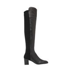 Stuart Weitzman goat leather and stretch gabardine fabric over-the-knee boots 2.36 in / 60 mm block heel Almond toe Pull-on style Leather outsole Made in Spain Fitted Calf Leather Knee-high Boots With Block Heel, Fitted Calf Leather Over-the-knee Heeled Boots, Fitted Over-the-knee Calf Leather Heeled Boots, Calf Leather Over The Knee Boots, Fitted Calf Leather Over-the-knee Boots, Tall Leather Over-the-knee Heeled Boots, Tall Over-the-knee Leather Heeled Boots, Leather Over-the-knee Heeled Boots For Work, Gabardine Fabric