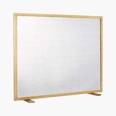 a wooden frame with a white board on it's sides and a light wood base