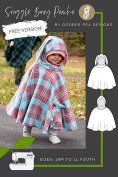 a child's cape and dress sewing pattern