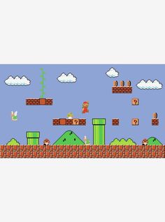 an old school video game with mario and luigi