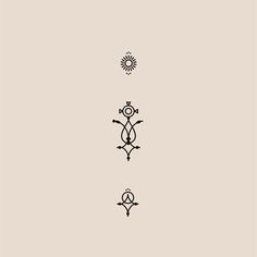 an image of three different designs on a beige background