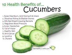 Benefits Of Cucumber, Food Health Benefits, Resep Diet