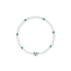 LOUIS VUITTON® - Turquoise Rodeo Necklace - Silver Luxury Turquoise Necklace, Luxury Turquoise Pendant Necklace, Luxury Turquoise Necklace With Charms, Rodeo Necklace, Luxury Turquoise Heart-shaped Necklaces, Luxury Heart-shaped Turquoise Necklace, Winter 2024 Fashion, Louis Vuitton Gifts, Real Turquoise